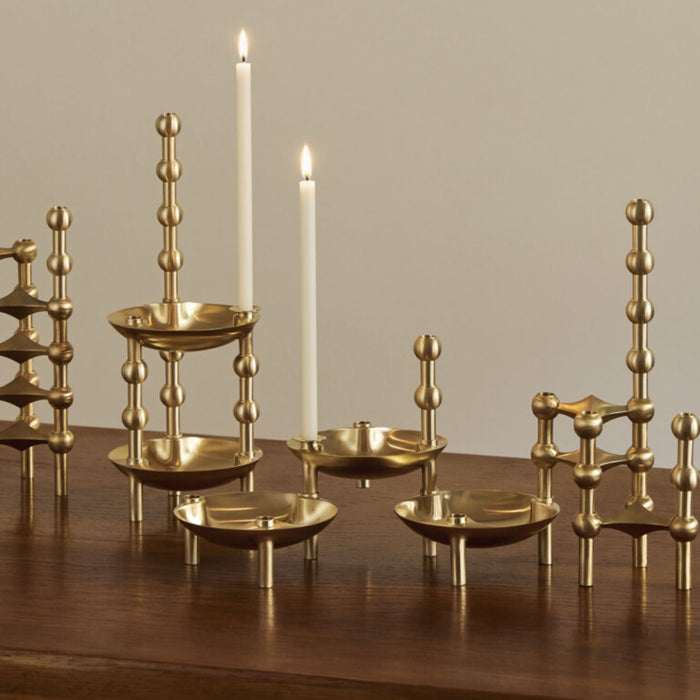 STOFF Nagel Bowl, Brushed Brass - Batten Home