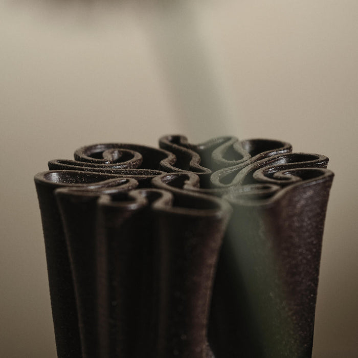 Ferm Living Dedali Vase - Dark Brown - Batten Home