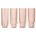 Ferm Living Ripple Long Drink Glass Set in Blush - Batten Home