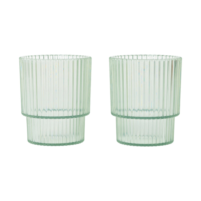 Ferm Living Ripple Kids Cups - Set of 2 - Tea Green - Batten Home
