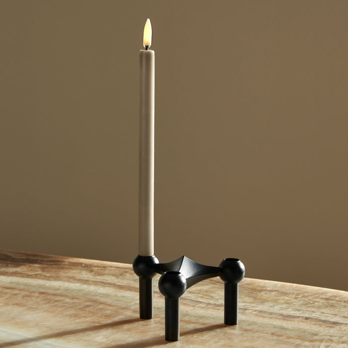 STOFF LED Taper Candle by Uyuni Lighting, Sand, Set of 2 - Batten Home