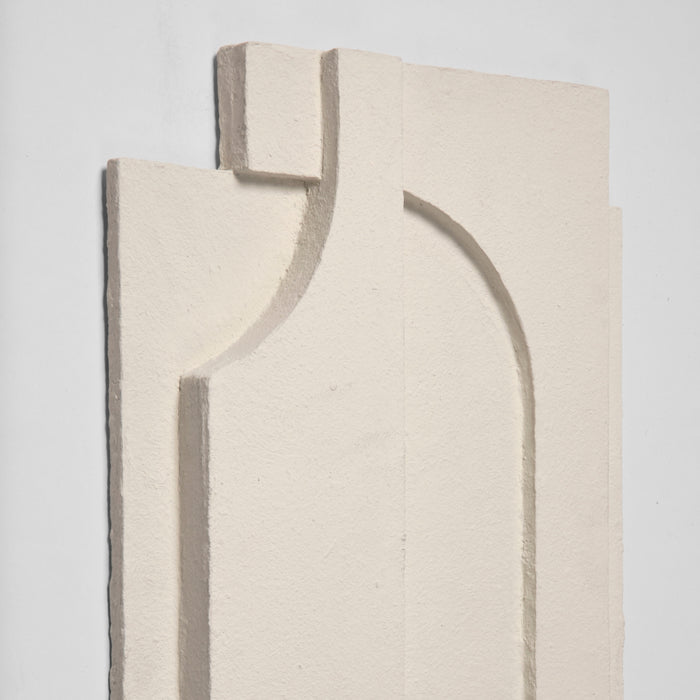 Kristina Dam Studio Serif Relief Wall Hanging Large, Off-White - Batten Home