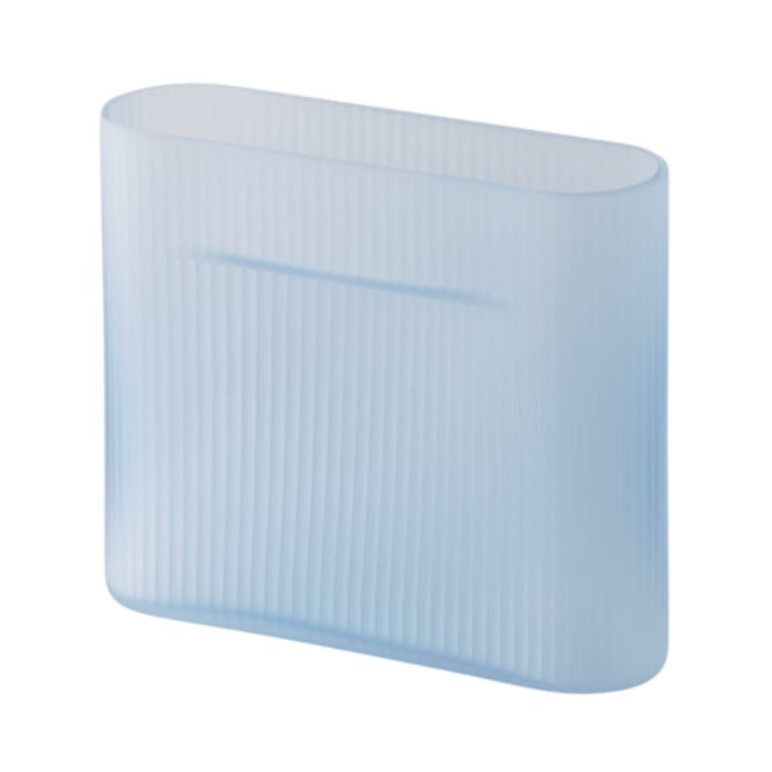 Small / Light Blue Frosted Glass