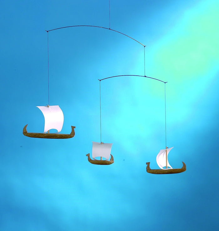 3 Viking Ships Mobile - Batten Home
