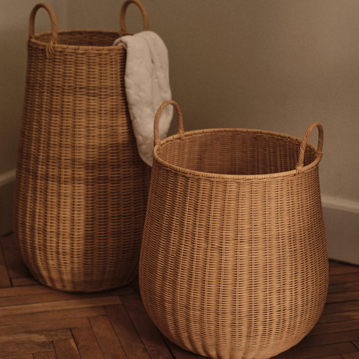 Ferm Living Braided Laundry Basket - Medium - Batten Home