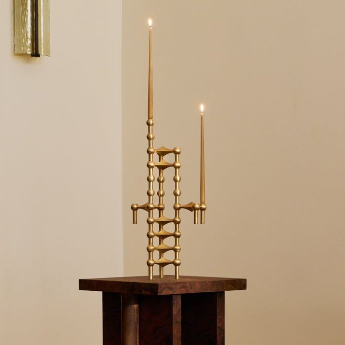 STOFF Nagel Vase, Brushed Brass - Batten Home