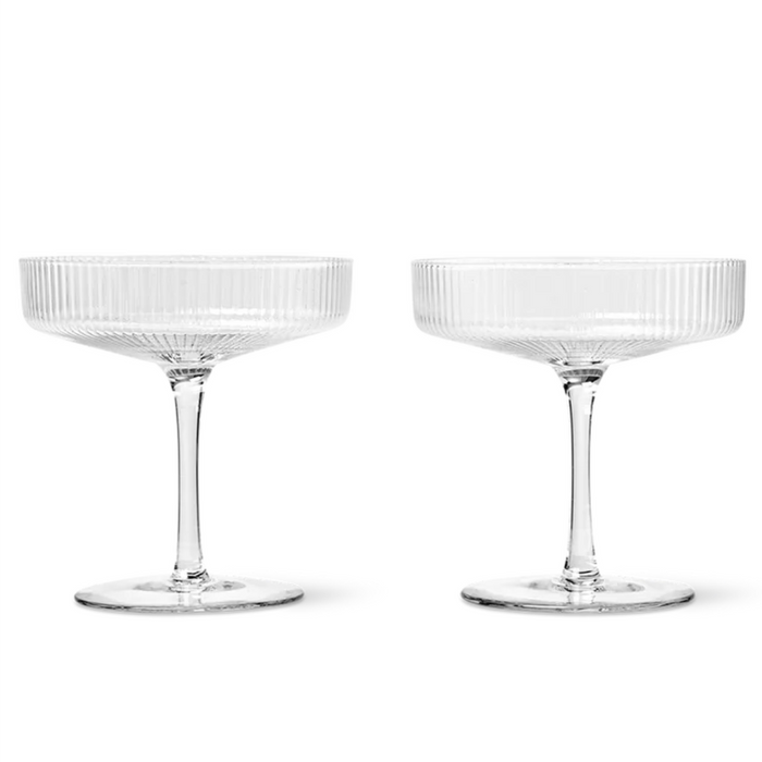 Ripple Champagne Glasses - Batten Home