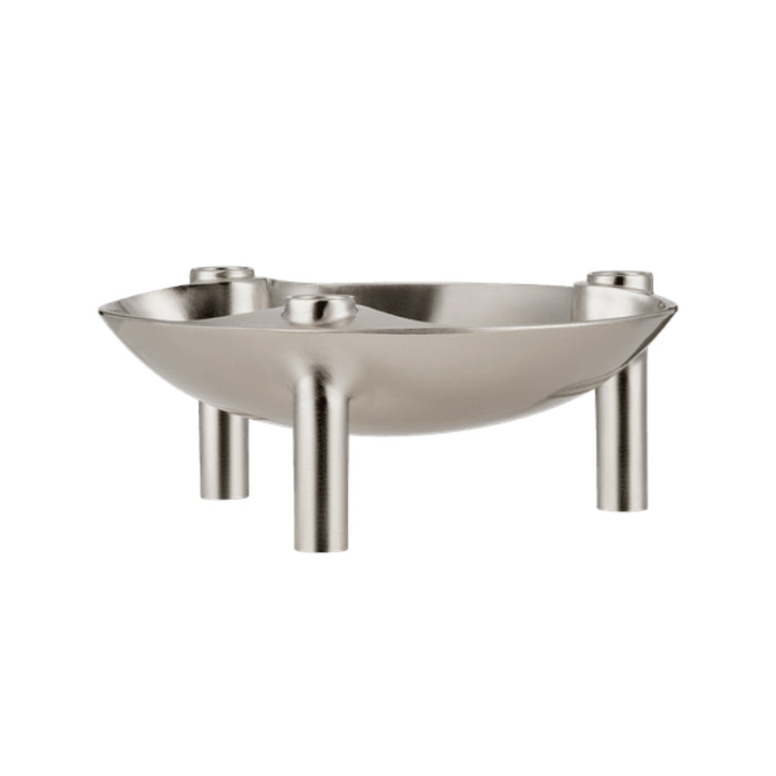 STOFF Nagel Bowl, Brushed Chrome - Batten Home