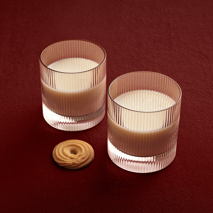 Ferm Living Ripple Tumbler Glasses - Set of 2 - Blush - Batten Home