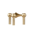 STOFF Nagel Candle Holder, Brushed Brass