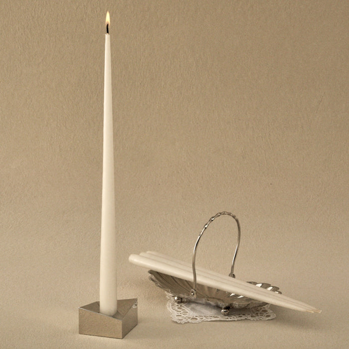STOFF Nagel Reflect Candle Holder, Large, Chrome - Batten Home