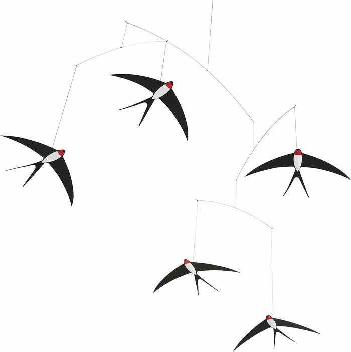 5 Flying Swallows Mobile - Batten Home