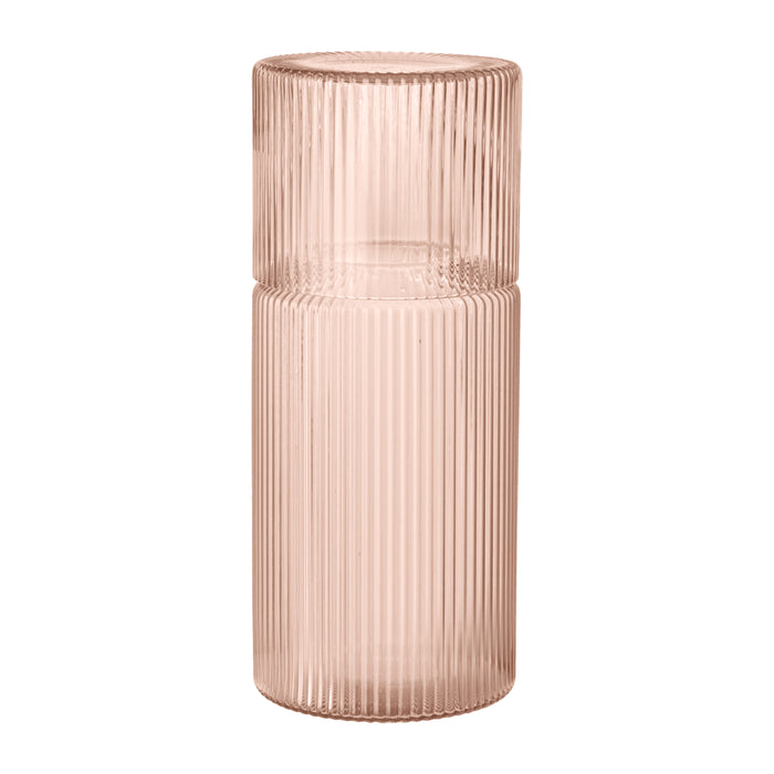 Ferm Living Ripple Carafe Set in Blush - Batten Home