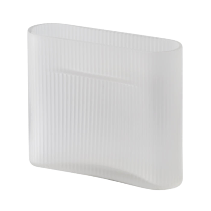 Small / White Frosted Glass