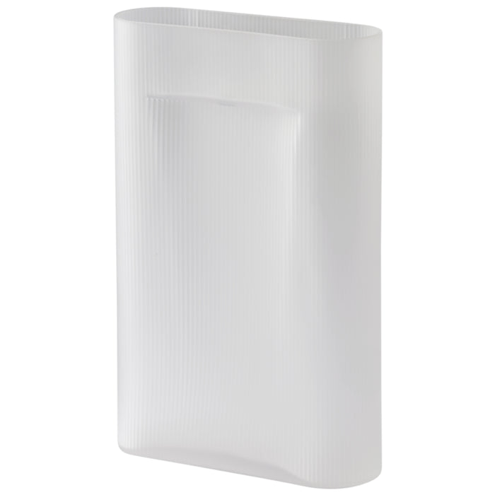 Large / White Frosted Glass