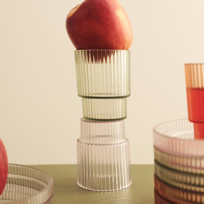 Ferm Living Ripple Kids Cups - Set of 2 - Clear - Batten Home
