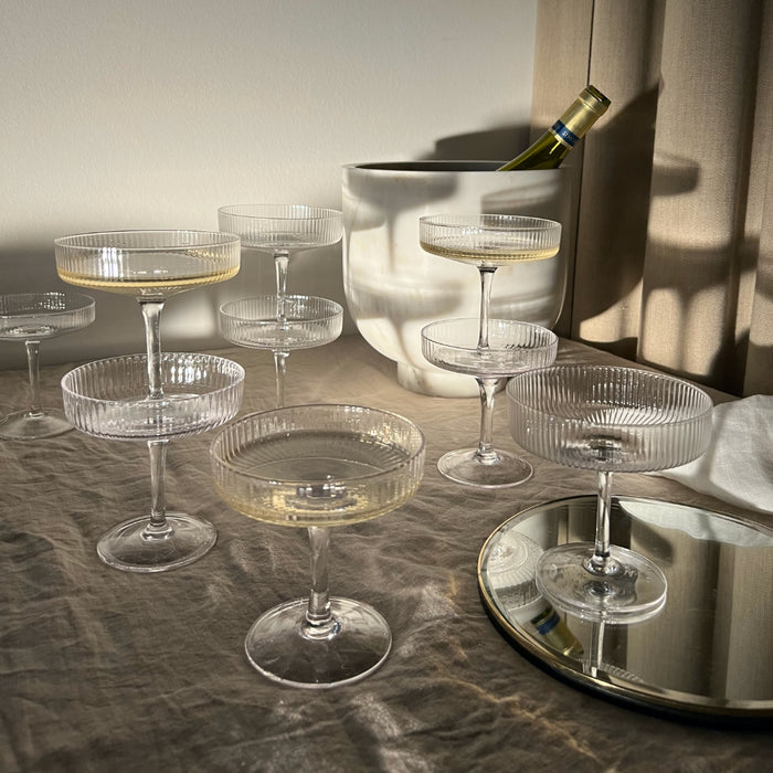 Ripple Champagne Glasses - Batten Home