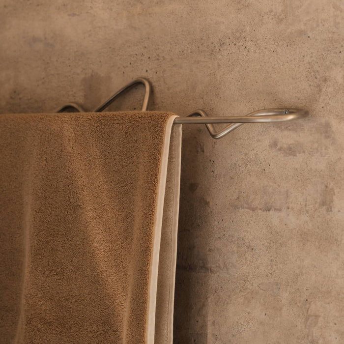 Ferm Living Curvature Towel Hanger - Stainless Steel - Batten Home