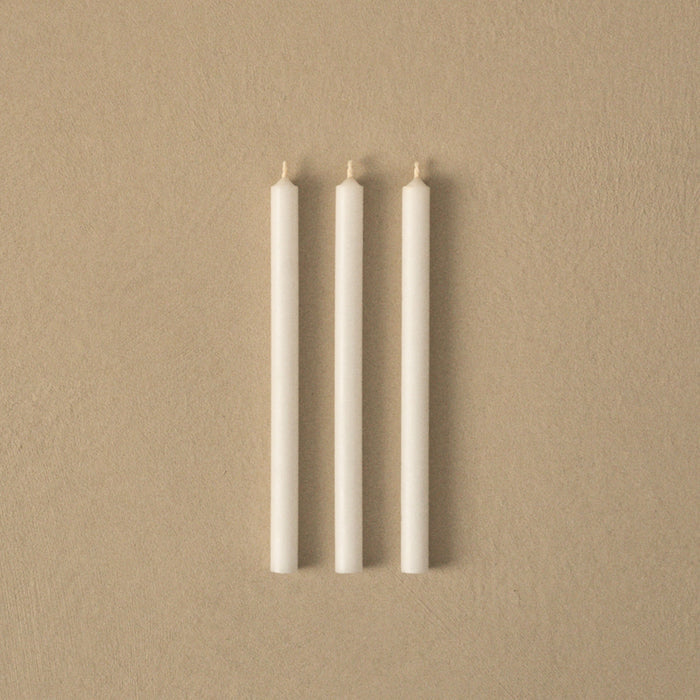 STOFF Nagel Candle, White, Set of 12 - Batten Home