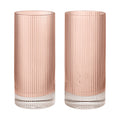 Ferm Living Ripple Highball Glasses - Set of 2 - Blush - Batten Home