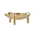 STOFF Nagel Bowl, Brushed Brass - Batten Home