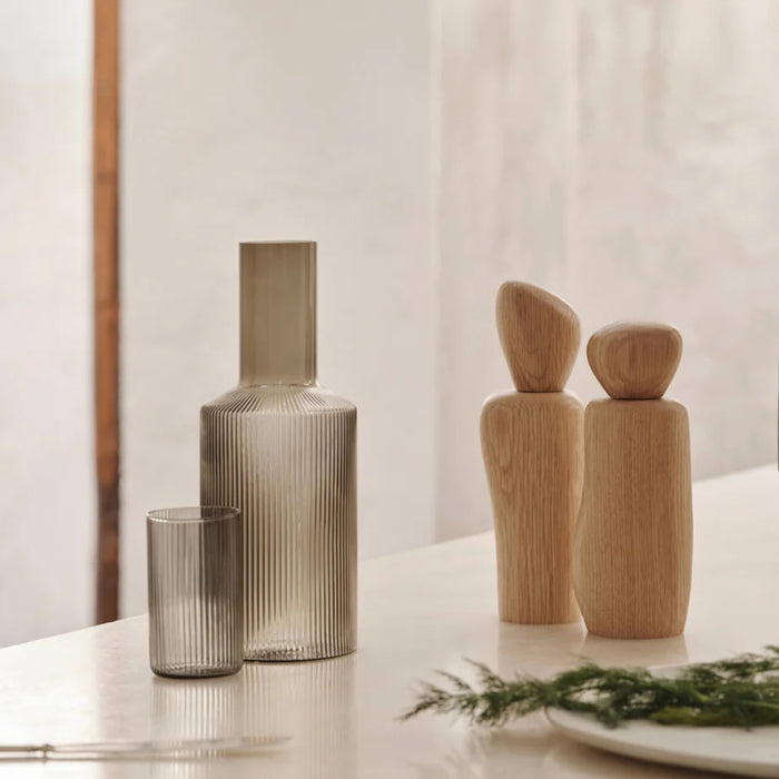 Ripple Carafe in Smoked Grey - Batten Home