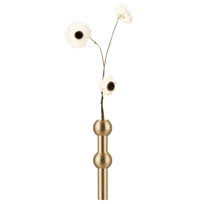 STOFF Nagel Vase, Brushed Brass - Batten Home
