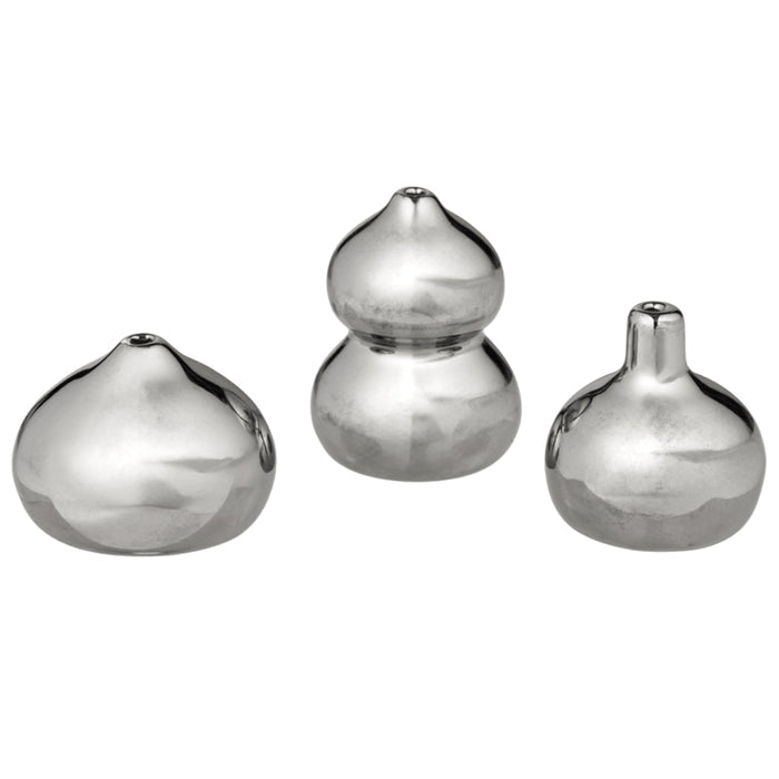 Ferm Living Komo Mini Vases - Set of 3 - Silver - Batten Home