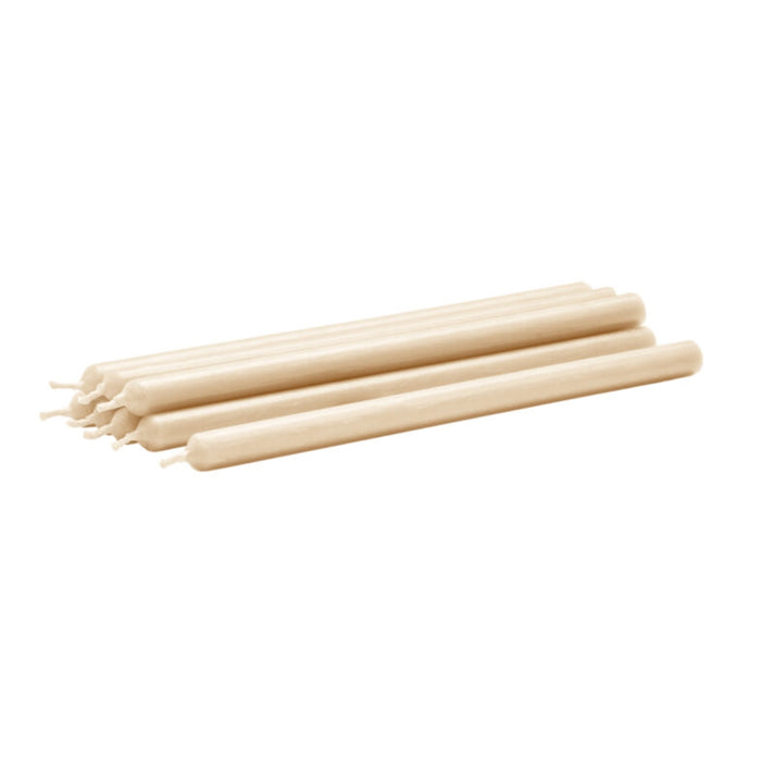 STOFF Nagel Candle, Cream, Set of 8