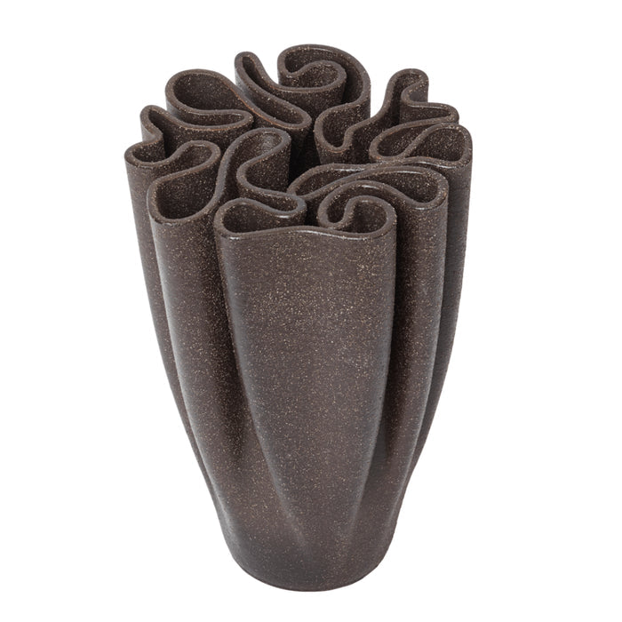 Ferm Living Dedali Vase - Dark Brown - Batten Home