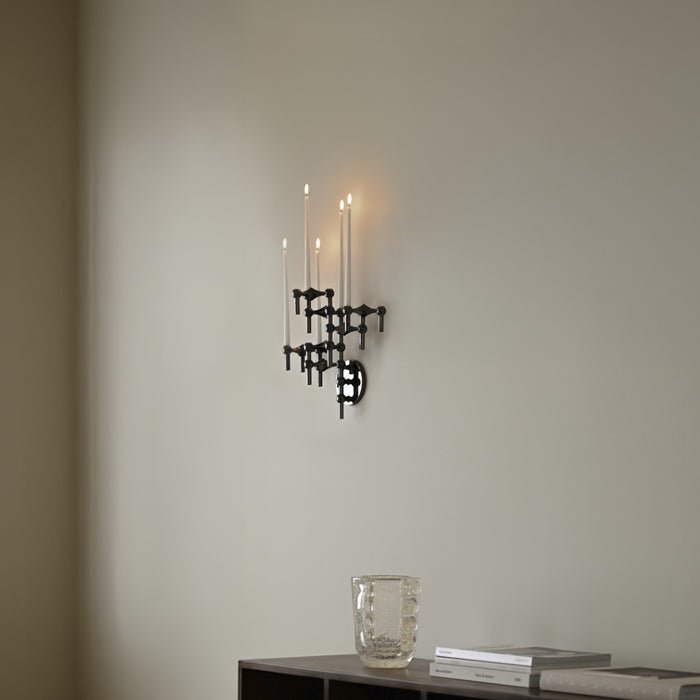 STOFF Nagel Wall Hanger, Black Chrome - Batten Home