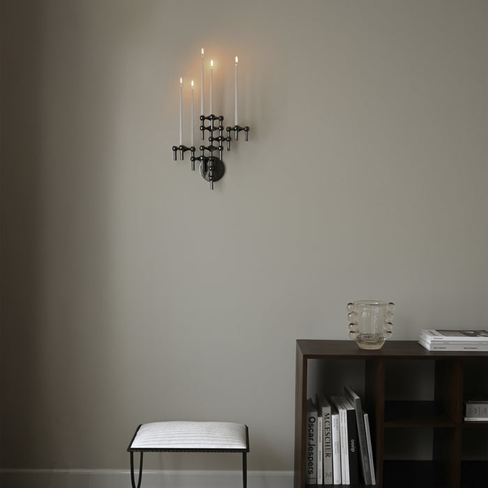 STOFF Nagel Wall Hanger, Black Chrome - Batten Home