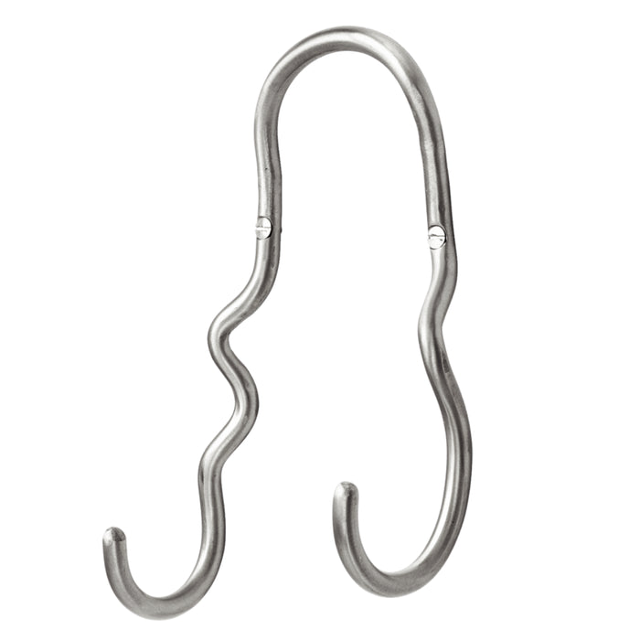 Curvature Double Hook - Brass