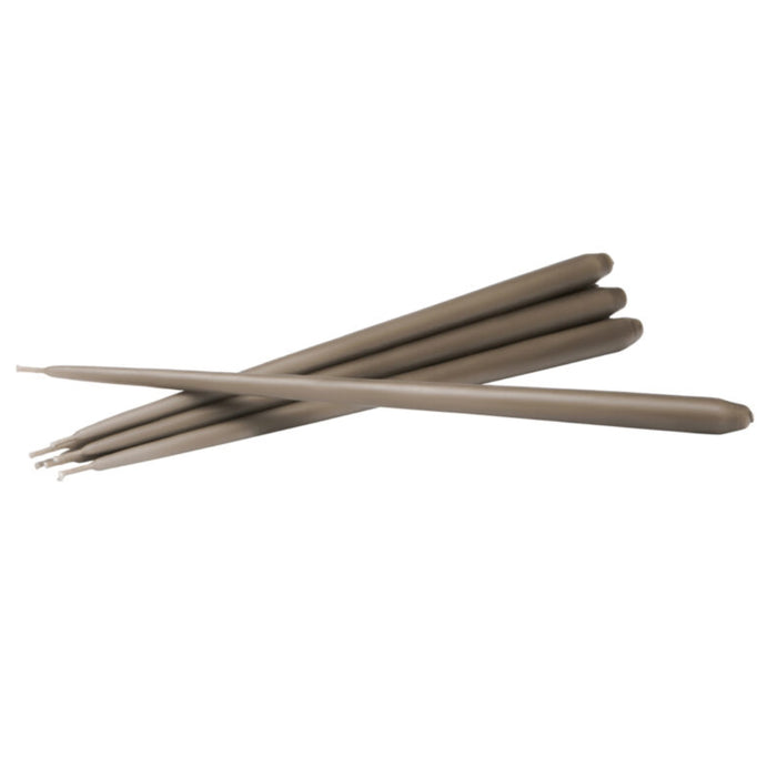 STOFF Nagel Taper Candle by Ester & Erik, Taupe, Set of 6 - Batten Home