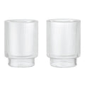 Ferm Living Ripple Thermal Glasses - Set of 2 - Clear - Batten Home