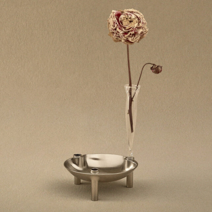 STOFF Nagel Bowl, Brushed Chrome - Batten Home