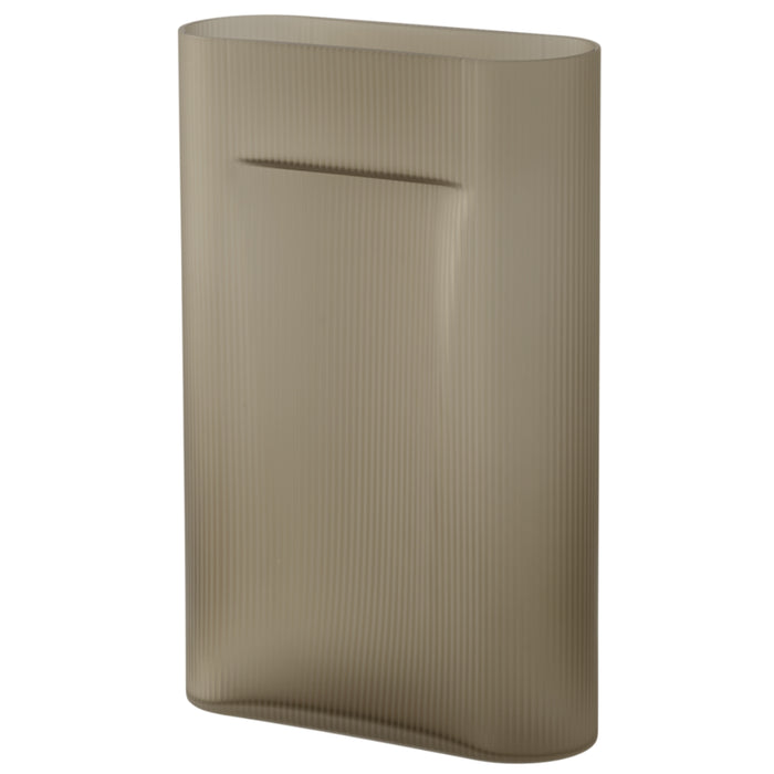 Large / Taupe Frosted Glass
