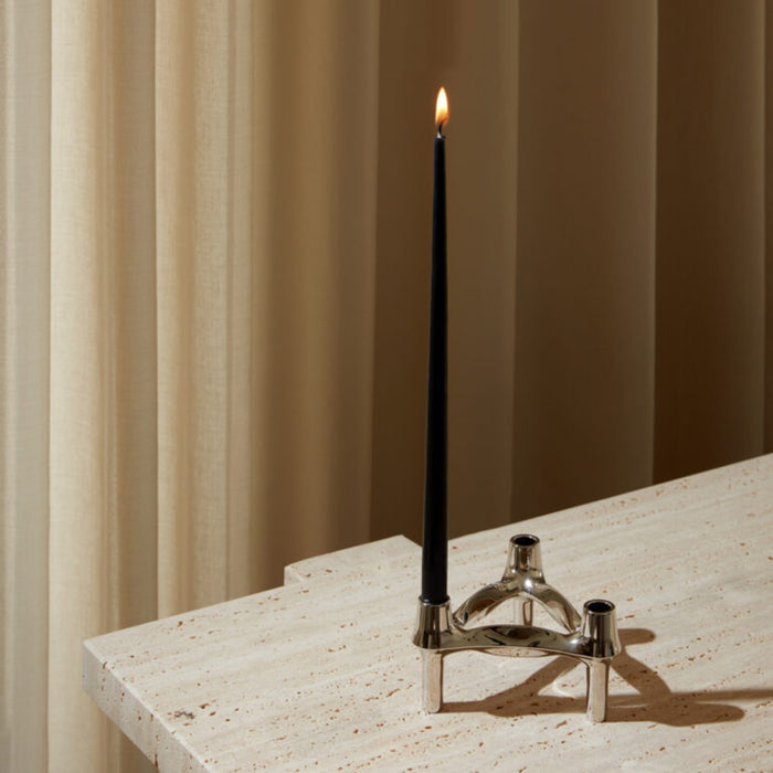 STOFF Nagel BMF Candle Holder, Chrome - Batten Home