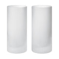 Ferm Living Ripple Highball Glasses - Set of 2 - Frosted - Batten Home