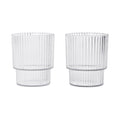 Ferm Living Ripple Kids Cups - Set of 2 - Clear - Batten Home