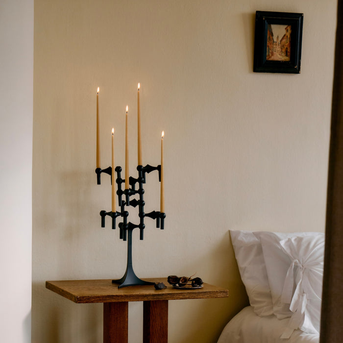 STOFF Nagel Candle Holder, Black, Set of 3 - Batten Home