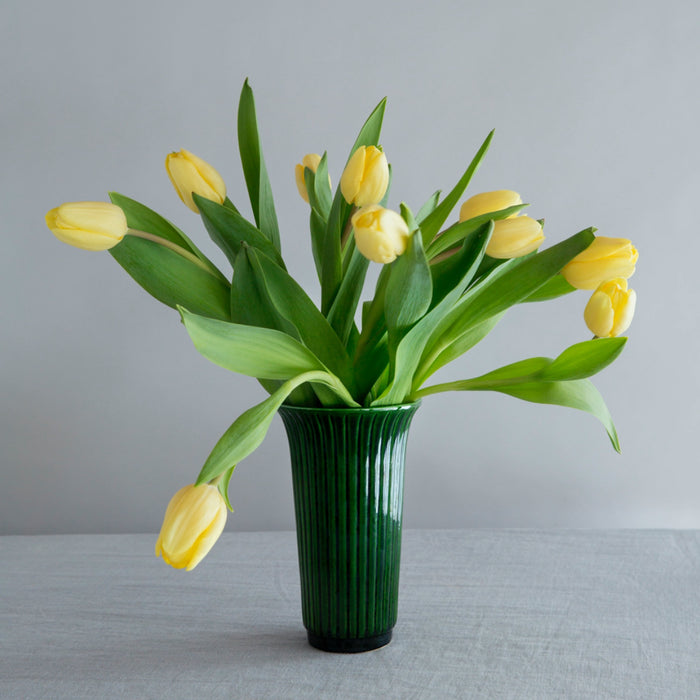 Daisy Glazed Vase
