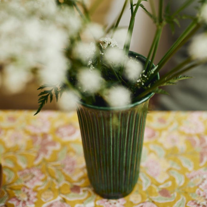 Daisy Glazed Vase