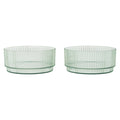 Ferm Living Ripple Kids Bowls - Set of 2 - Tea Green - Batten Home