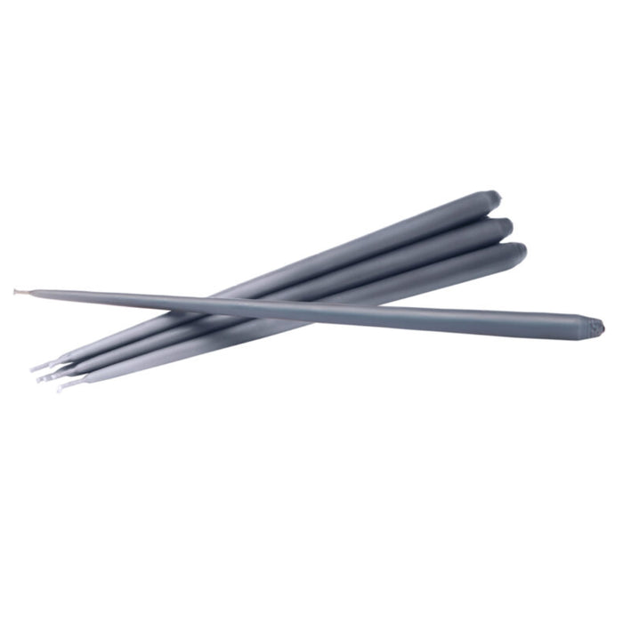 STOFF Nagel Taper Candle by Ester & Erik, Dark Grey, Set of 6