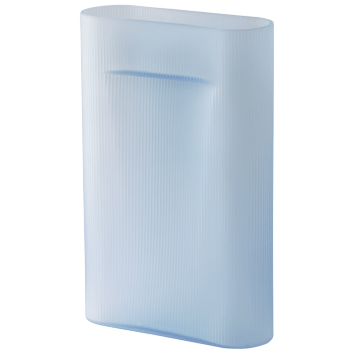 Large / Light Blue Frosted Glass