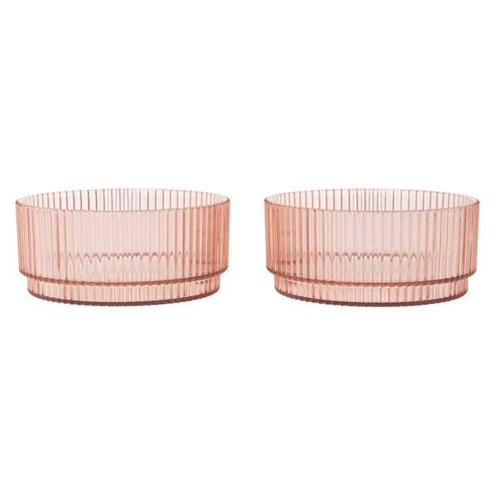 Ripple Kids Bowls - Set of 2 - Blush