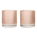 Ferm Living Ripple Tumbler Glasses - Set of 2 - Blush - Batten Home