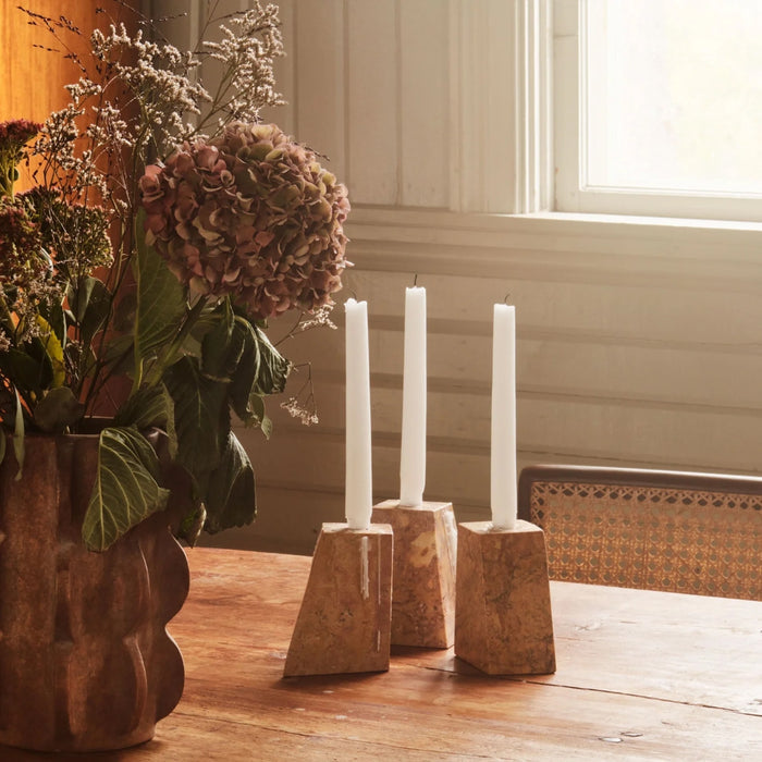 Pyramid Candle Holders - Set of 3 - Batten Home