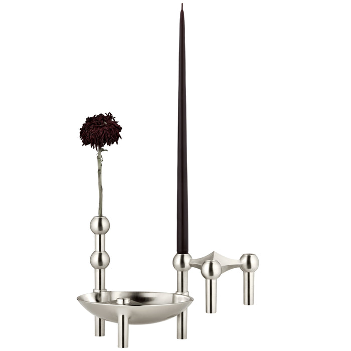 STOFF Nagel Vase, Brushed Chrome